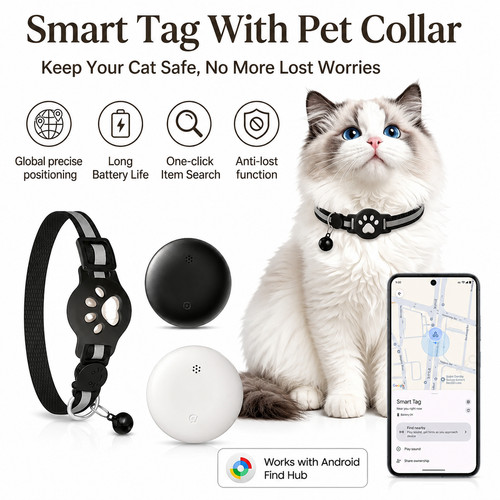 Smart pet tracker tag - pet,